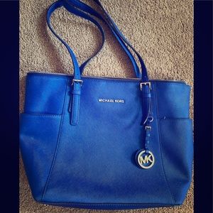 Blue Michael Kors purse